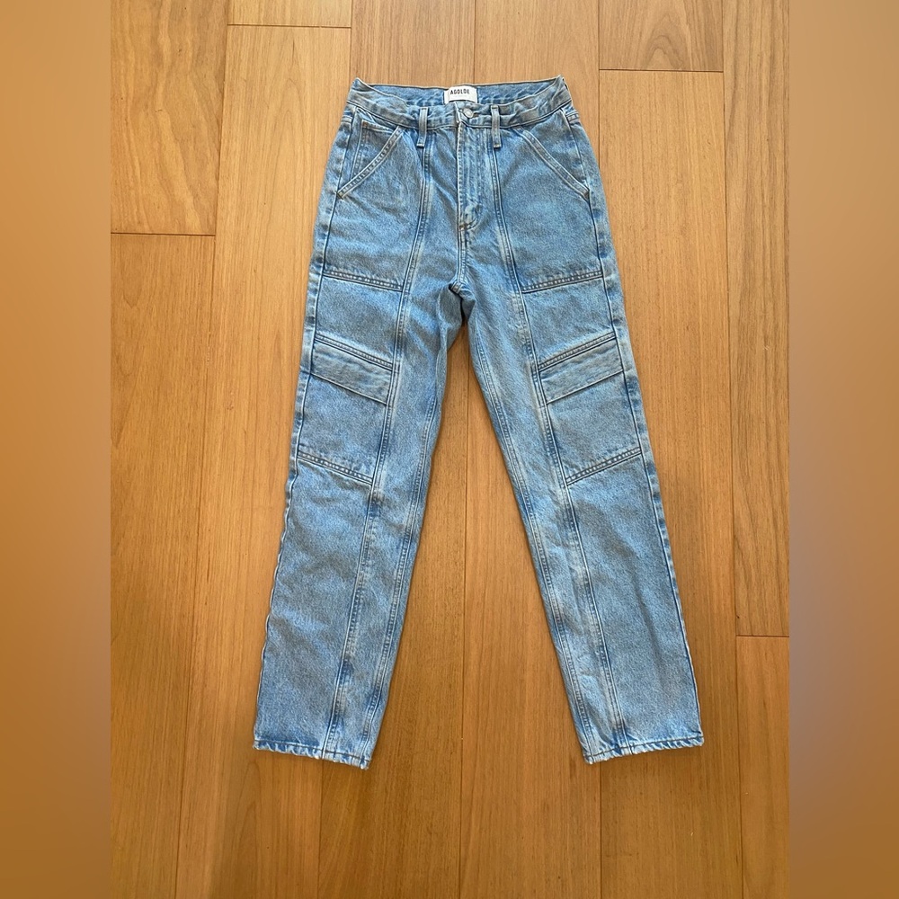 Agolde Sky Blue Denim Pants
